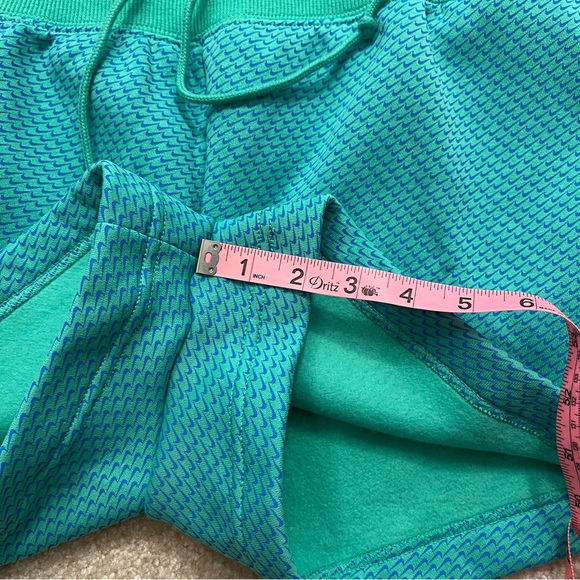 NEW Nike Sweat Shorts Womens Extra Large Green Blue Fleece High Rise Loose Fit - Picture 11 of 11